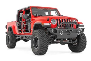 Jeep Gladiator Tubular Doors - Rough Country - RR - Black - '20-'23